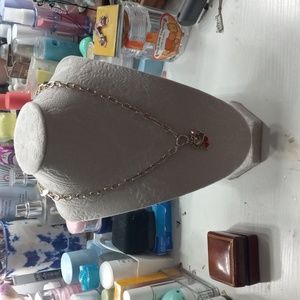 Claire's gold love necklace
